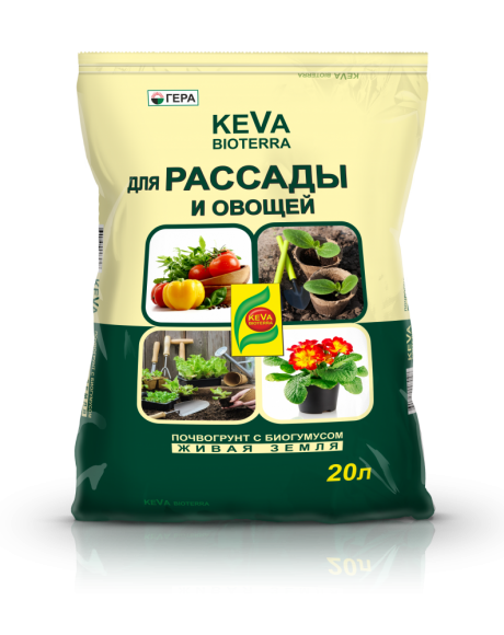 Грунт KEVA BIOTERRA для Рассады и Овощей 20л