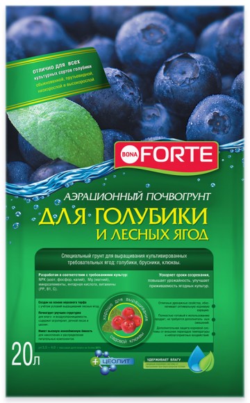 Почвогрунт Бона Форте для голубики и лесных ягод (20 л)