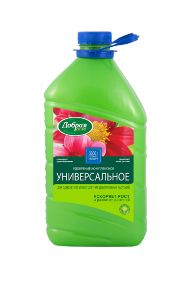  Жидкое комплексное удобрение Добрая Сила универсальное, 3л