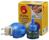 Средство от комаров ДЭТА 45 ночей. Комплект: жидкость 30 мл + электрофумигатор Средство от комаров ДЭТА 45 ночей. Комплект: жидкость 30 мл + электрофумигатор