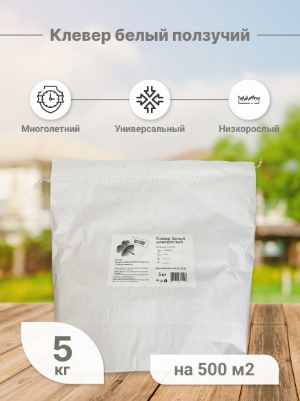 Клевер белый ползучий, 5 кг