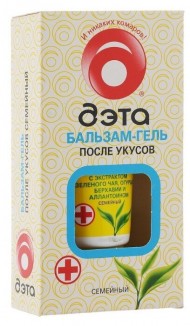 Гель-бальзам после укусов насекомых ДЭТА (20 мл) Гель-бальзам после укусов насекомых ДЭТА (20 мл)