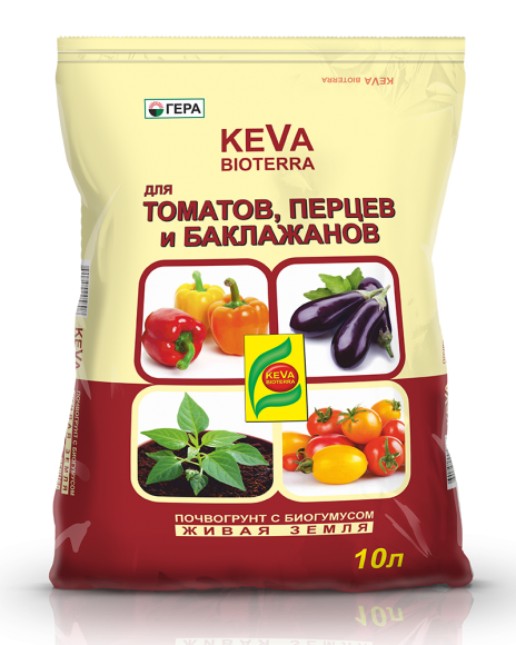 Грунт KEVA BIOTERRA для Томатов и Перцев 10л