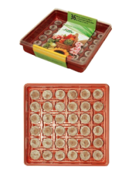 Мини-теплица Jiffy (36 ячеек, 41 мм)  Мини-теплица Jiffy (36 ячеек, 41 мм)
