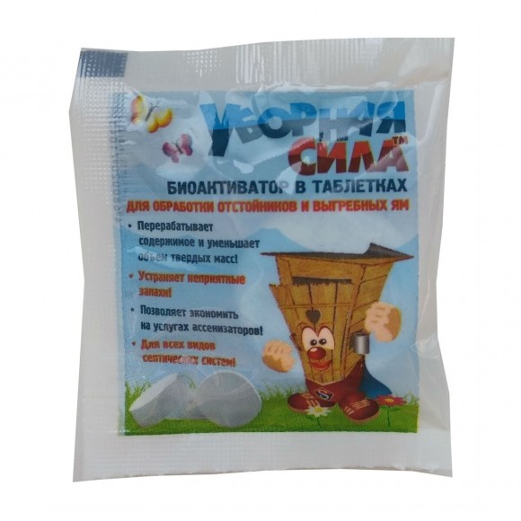 Таблетка-биоактиватор для септиков уборная сила (5 г)