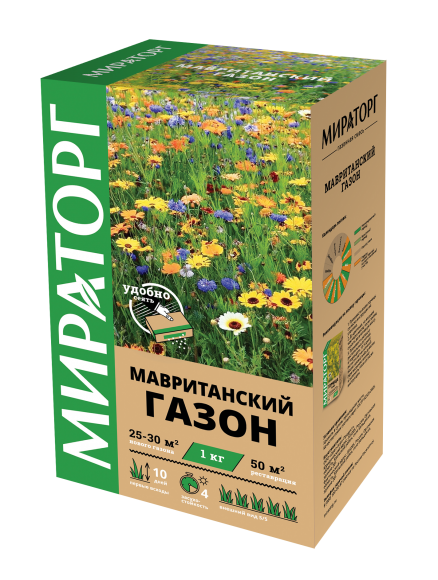 Газонная травосмесь Мавританский газон 1 кг
