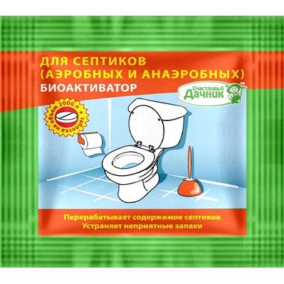 Таблетка-биоактиватор для септиков "Счастливый Дачник" (5 г)